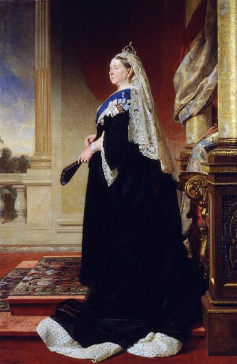 Heinrich von Angeli Queen Victoria (Empress of India) (mk25) china oil painting image